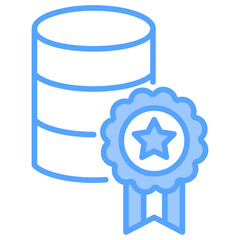 Data Quality Blue Icon