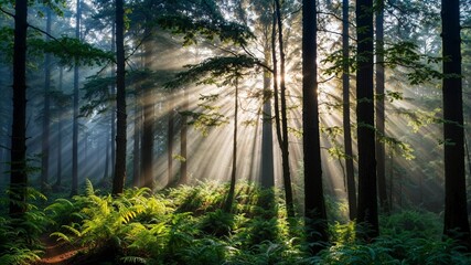 Fototapeta premium morning in the forest