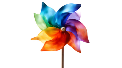 colorful pinwheel isolated on white