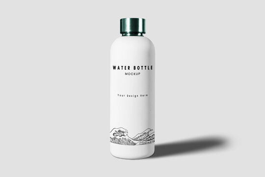 Water Vacuum Flask Bottle Mockup