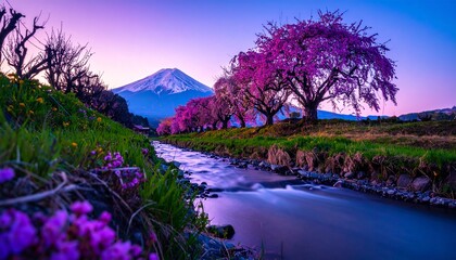 Obraz premium The gentle stream whispers secrets of the earth. 