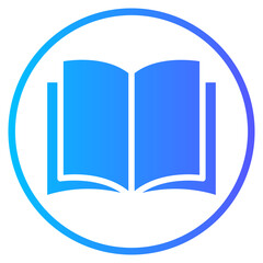 open book gradient icon