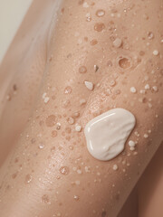 Fototapeta premium Concept of body care with skin with mole