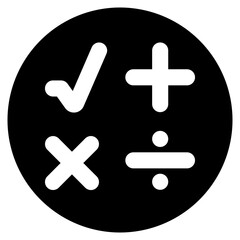 mathematics symbol glyph icon