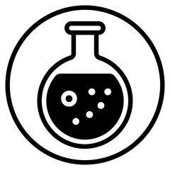flask glyph icon
