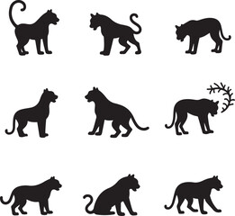 Tiger Vector Clipart – Hand-Drawn Jungle Animal Illustration in Flat Design
