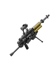 Naklejka premium RPG 7 Rocket Propelled Grenade Launcher Isolated on White Background Design