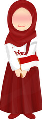 muslim girl indoneisa independence day