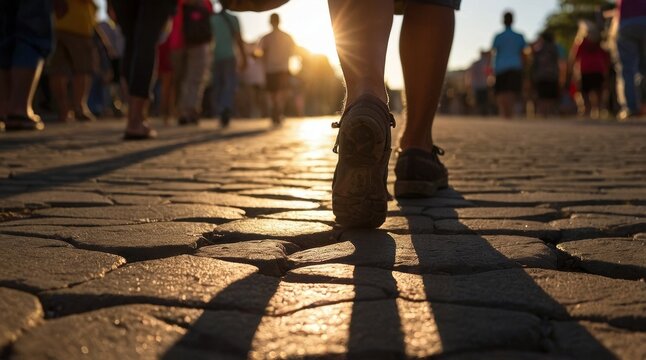 Pilgrims' Feet on the Journey to Cartago, Costa Rica