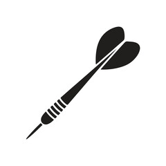 Dart icon flat style vector. 