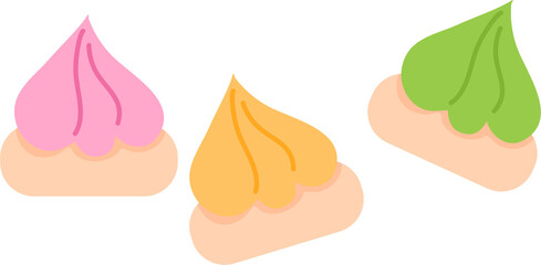 Gem Rose Small Biscuits Illustration