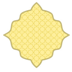 Islamic border frame, Islamic ornament frame