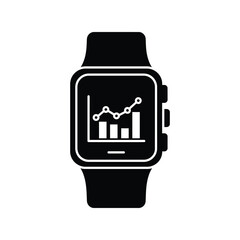  Smartwatch Data Analytics Icon: Health Tracking, Fitness, and Wearable Technology