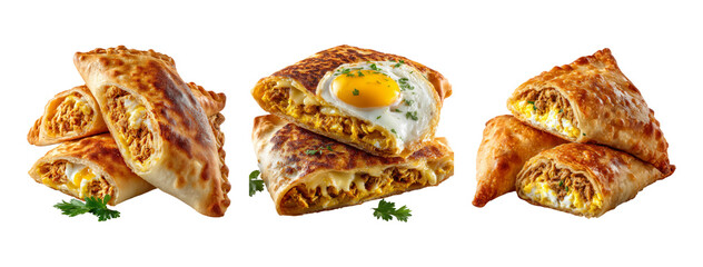 Delicious Cheesy Pastry Filled with Chicken and Egg Delight