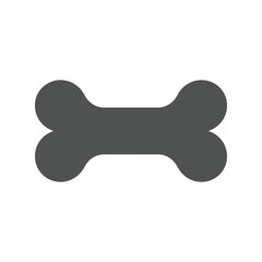 Dog Bone Silhouette Vector Icon, Canine Treat and Pet Chew Toy