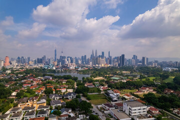 Panoramic view of Kuala Lumpur's urban sprawl