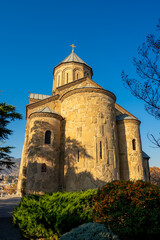 Metekhi Cathedral in Tbilisi on the banks of the Kura River