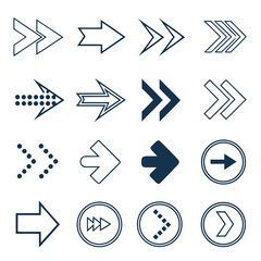 “Arrow Icons Set – Minimal Line and Outline Vector Collection”