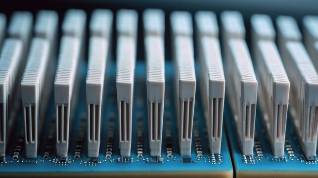Close-up of computer memory modules
