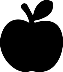 apple icon illustration of apple line art silhouette vector illustration A silhouette of an apple Apple Icon on Flat apple fruit minimalist silhouette vector icon