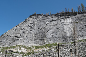 Lovers leap rock in the Sierra Nevada of California, USA