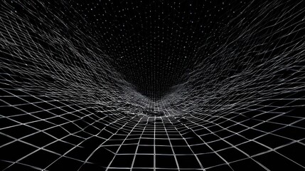 Abstract grid tunnel