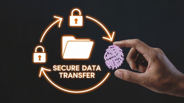 Protecting your digital world with secure data transfer and biometric authentication - Powered by Adobe