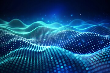 Abstract Digital Wave Pattern