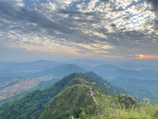 adventure hiking natural hills and mountains and outdoor travel.