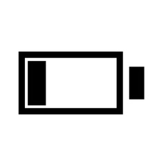 low battery icon vector illustration