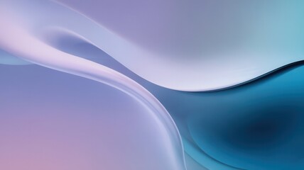 Ethereal Abstraction: Gradient Waves of Serenity and Fluid Movement Artwork