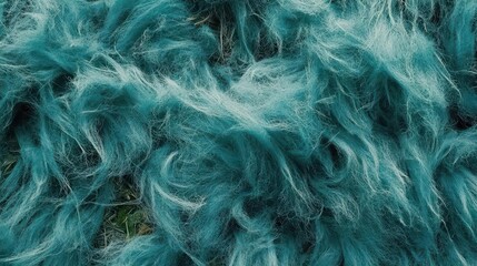 Obraz premium Teal Fishing Net Texture
