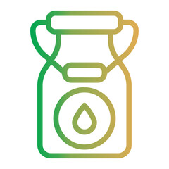Vintage Milk Can On Line Gradient Style