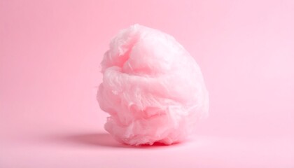 Pink cotton candy on a pink background