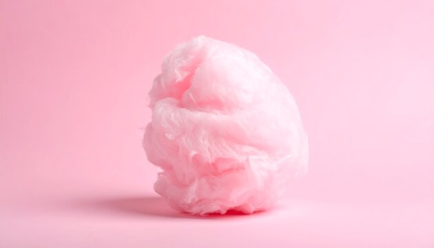 Pink cotton candy on a pink background