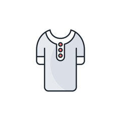 Tunic icon design with white background stock illustration