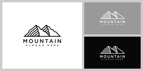 mountain logo vector design template