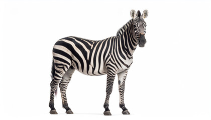 Close-up of Zebra Horse with white background
