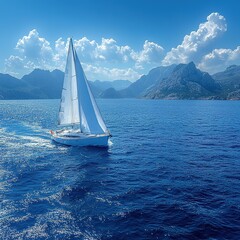 sailing boat on the sea