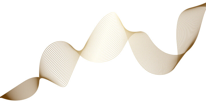 Abstract digital illustration featuring a flowing wave in parallel lines, The lines are colored in a subtle gradient, a three-dimensional ribbon or a series of sine waves moving horizontally.