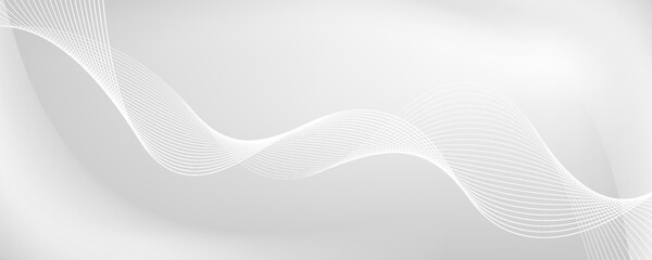 Abstract minimalist white and gray curve modern background. texture white pattern. vector illustration