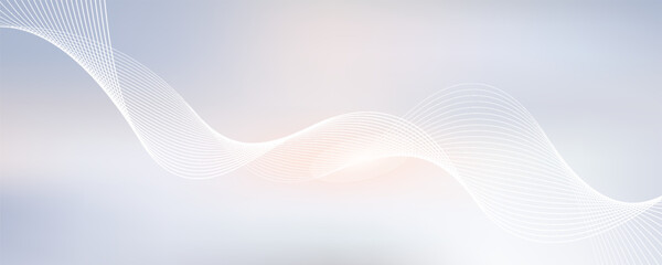Modern abstract background with flowing lines. Digital future technology concept. vector illustration.