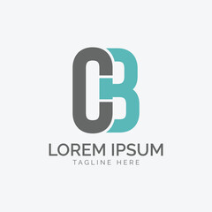 CB monogram logo design vector