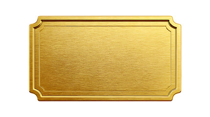 Gold ornate plaque blank template design award luxury