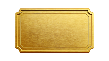 Gold ornate plaque blank template design award luxury