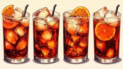 Iced Tea with Orange: Refreshing Summer Drink