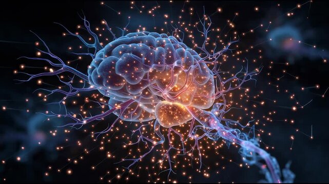 Visualization of endorphin production in the brain

