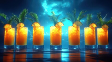 Tropical Orange Cocktails