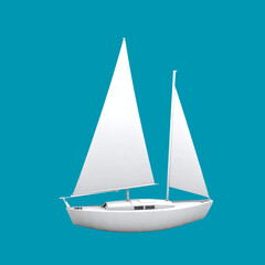 vector sailboat