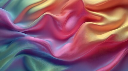 Obraz premium Vibrant colorful fabric folds